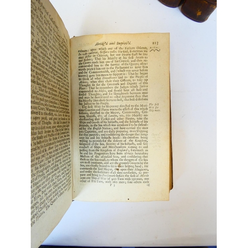 38 - RUSHWORTH JOHN.&nbsp;&nbsp;Mr. Rushworth's Historical Collections Abridg'd & Improv'd. 6 vols. E... 