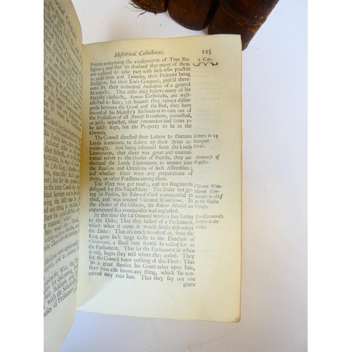 38 - RUSHWORTH JOHN.&nbsp;&nbsp;Mr. Rushworth's Historical Collections Abridg'd & Improv'd. 6 vols. E... 