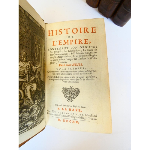 39 - VON HEISS JOHANN.&nbsp;&nbsp;Histoire de L'Empire. 4 vols. Eng. title. Letterpress titles in red &am... 