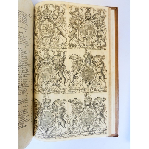 4 - NISBET ALEXANDER.&nbsp;&nbsp;A System of Heraldry. 2 vols. Eng. plates. Folio. Recased calf. Edinbur... 