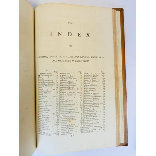 4 - NISBET ALEXANDER.&nbsp;&nbsp;A System of Heraldry. 2 vols. Eng. plates. Folio. Recased calf. Edinbur... 