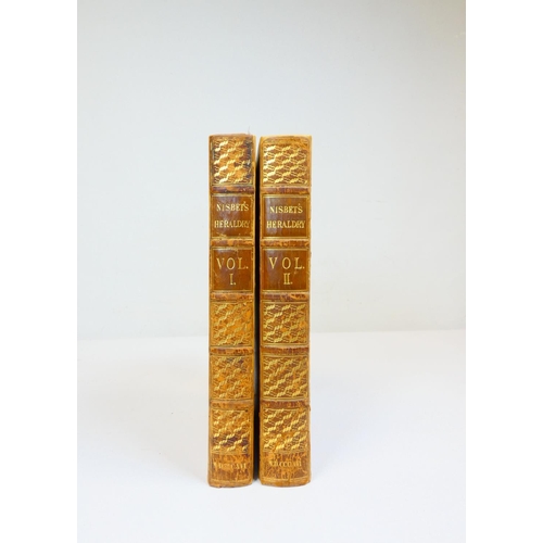 4 - NISBET ALEXANDER.&nbsp;&nbsp;A System of Heraldry. 2 vols. Eng. plates. Folio. Recased calf. Edinbur... 