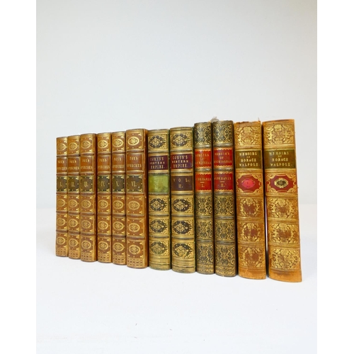 41 - FOX CHARLES JAMES.&nbsp;&nbsp;The Speeches. 6 vols. Calf, nice gilt backs, 1815; also 6 other well b... 