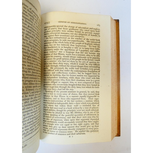 41 - FOX CHARLES JAMES.&nbsp;&nbsp;The Speeches. 6 vols. Calf, nice gilt backs, 1815; also 6 other well b... 