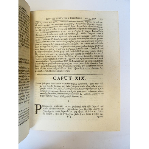 45 - FABRICIUS JOHANN ALBERT.  Bibliotheca Graeca. Vols. 1 to 9. Eng. frontis (except to vol. 6). Titles ... 