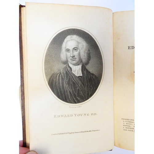 46 - YOUNG EDWARD.&nbsp;&nbsp;The Works. 3 vols. Eng. frontis & plates. Tree calf. A New Edition, 181... 