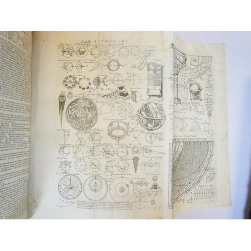 48 - CHAMBERS E.&nbsp;&nbsp;Cyclopedia or An Universal Dictionary of Arts & Sciences. 2 vols. Fldg. e... 