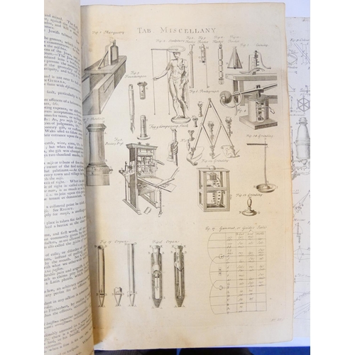 48 - CHAMBERS E.&nbsp;&nbsp;Cyclopedia or An Universal Dictionary of Arts & Sciences. 2 vols. Fldg. e... 