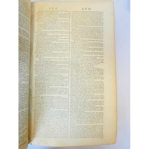 48 - CHAMBERS E.&nbsp;&nbsp;Cyclopedia or An Universal Dictionary of Arts & Sciences. 2 vols. Fldg. e... 