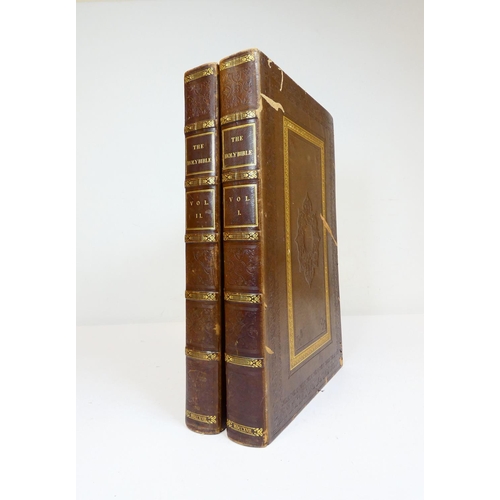 49 - BASKETT JOHN (Prntr).&nbsp;&nbsp;The Holy Bible Containing The Old Testament & The New. 2 vols. ... 