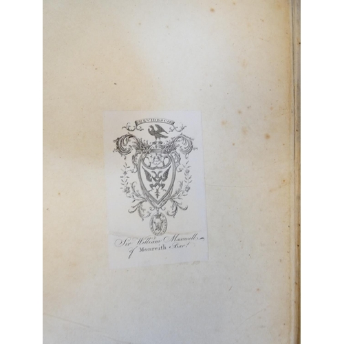 5 - DOUGLAS SIR ROBERT of Glenbervie. The Baronage of Scotland. Half title. Eng. armorial vignettes, nic... 