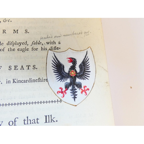 5 - DOUGLAS SIR ROBERT of Glenbervie. The Baronage of Scotland. Half title. Eng. armorial vignettes, nic... 