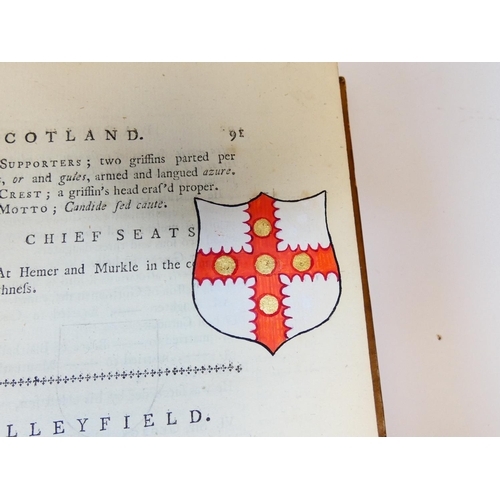 5 - DOUGLAS SIR ROBERT of Glenbervie. The Baronage of Scotland. Half title. Eng. armorial vignettes, nic... 