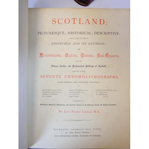 6 - LAWSON JOHN PARKER.&nbsp;&nbsp;Scotland: Picturesque; Historical; Descriptive. Half title. 70 chromo... 