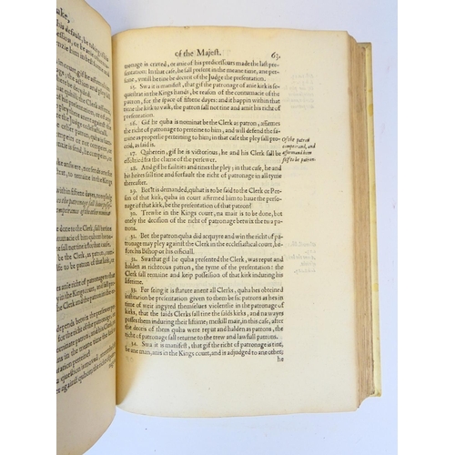 8 - SKENE SIR JOHN (Ed).  Regiam Majestatem, The Auld Lawes & Constitutions of Scotland Faithfullie ... 
