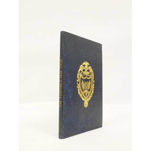 103 - (POLIDORI JOHN WILLIAM, Byron interest). The Vampyre, A Tale. 84pp. Half title. Concludes with Extra... 
