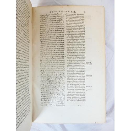 105 - ESTIENNE. Appianus.  Appiani Alexandrini Rom. Historiarum, Punica sive Carthaginiensis, Parthica ...... 