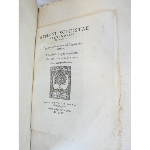 105 - ESTIENNE. Appianus.  Appiani Alexandrini Rom. Historiarum, Punica sive Carthaginiensis, Parthica ...... 