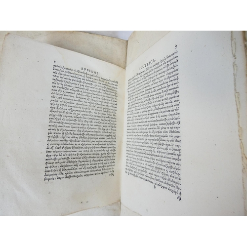 105 - ESTIENNE. Appianus.  Appiani Alexandrini Rom. Historiarum, Punica sive Carthaginiensis, Parthica ...... 
