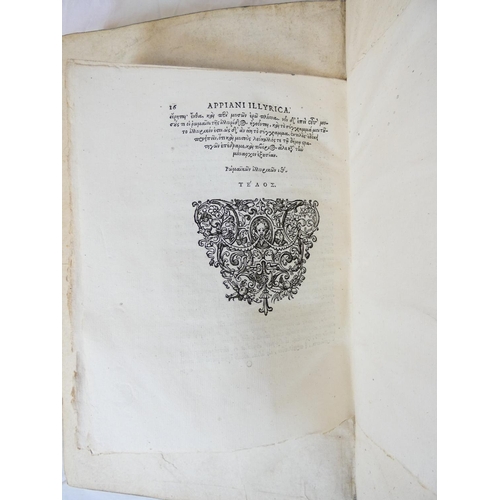 105 - ESTIENNE. Appianus.  Appiani Alexandrini Rom. Historiarum, Punica sive Carthaginiensis, Parthica ...... 