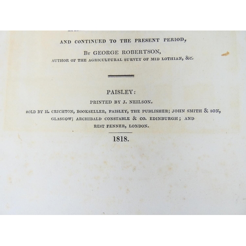 57 - CRAWFURD GEORGE & ROBERTSON GEORGE.&nbsp;&nbsp;A General Description of the Shire of Renfrew. En... 