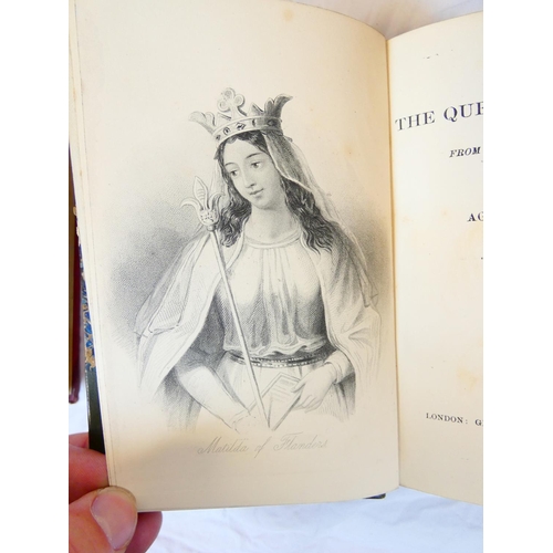 61 - STRICKLAND AGNES.&nbsp;&nbsp;The Lives of the Queens of England from the Norman Conquest. 6 vols. Ha... 