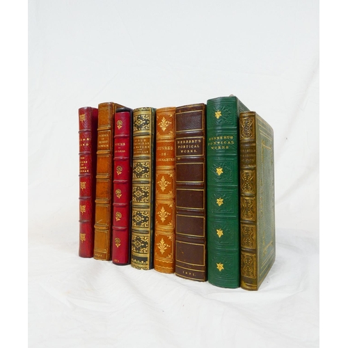 Bindings. 8 well bound poetical & other works.