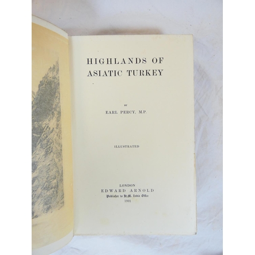 19 - WARKWORTH LORD.  Notes from a Diary in Asiatic Turkey. Half title. Fldg. map. Frontis & photogra... 