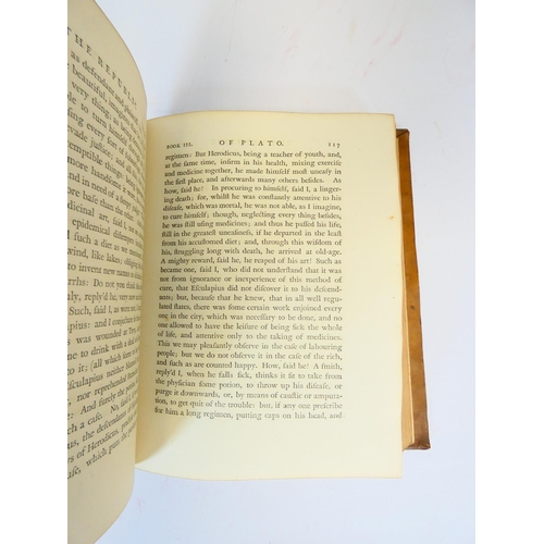 210 - SPENS H. (Trans).  The Republic of Plato in Ten Books Translated from the Greek ... With a Prelimina... 