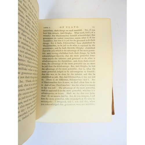 210 - SPENS H. (Trans).  The Republic of Plato in Ten Books Translated from the Greek ... With a Prelimina... 