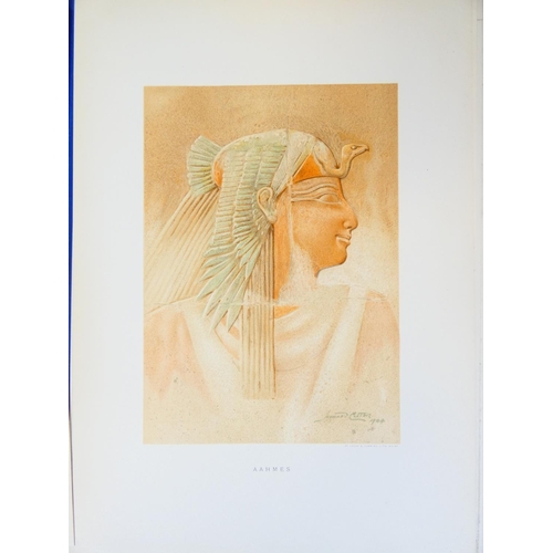 268 - EGYPTOLOGY. CARTER HOWARD.  Six Portraits of the Thothmes Family facsimiled from the Temple of Deir ... 
