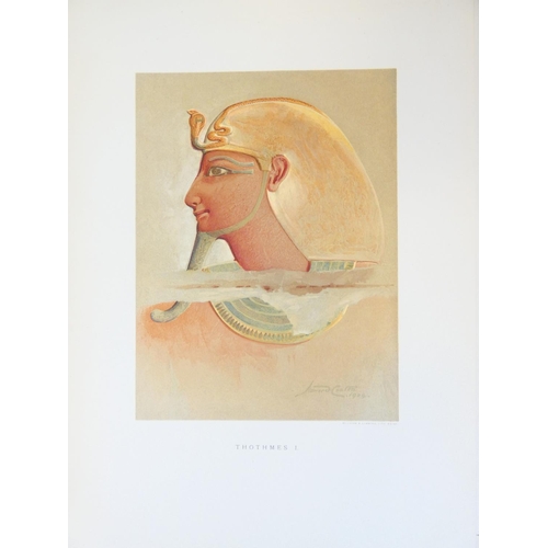 268 - EGYPTOLOGY. CARTER HOWARD.  Six Portraits of the Thothmes Family facsimiled from the Temple of Deir ... 
