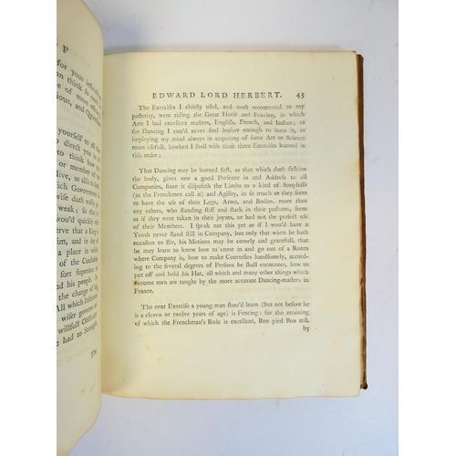 296 - HERBERT OF CHERBURY EDWARD.&nbsp;&nbsp;The Life of Edward Lord Herbert of Cherbury Written by Himsel... 