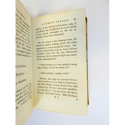 297 - Ashton Priory: A Novel in Three Volumes, by the Author of Benedicta & Powis Castle. 3 vols. Half... 