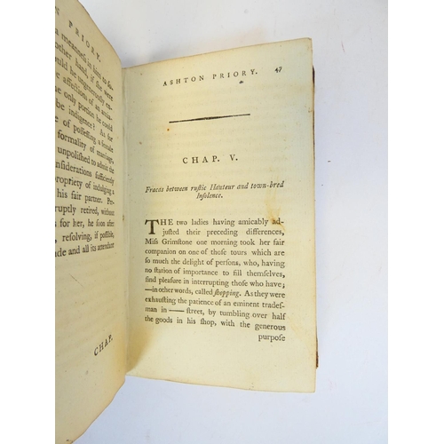 297 - Ashton Priory: A Novel in Three Volumes, by the Author of Benedicta & Powis Castle. 3 vols. Half... 