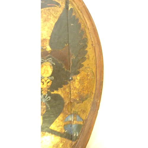 167 - Eastern European - Byzantine influence large oval icon panel, c. late 18th/early 19th century, The e... 