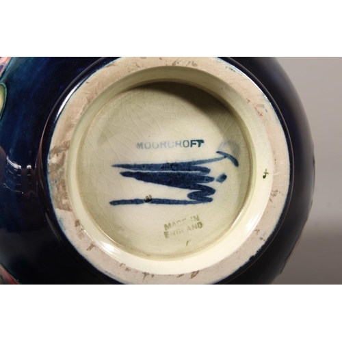 12 - Moorcorft Clemantis pattern vase, 13cm tall