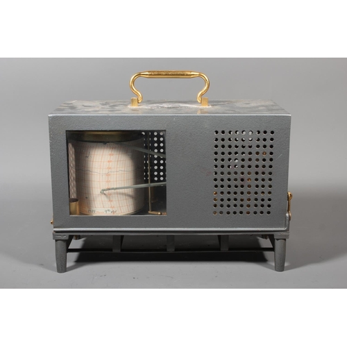 25 - Short and Mason of London barograph serial number E19262 and Chart No.37 , 19cm tall.