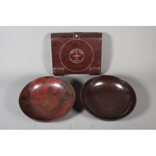 29 - Bakelite First Aid kit and two bakelite trays.