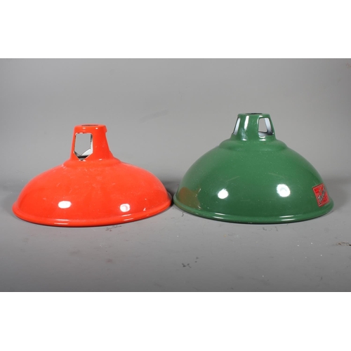 35 - Maxlume Industrial green shade and another orange. (2)