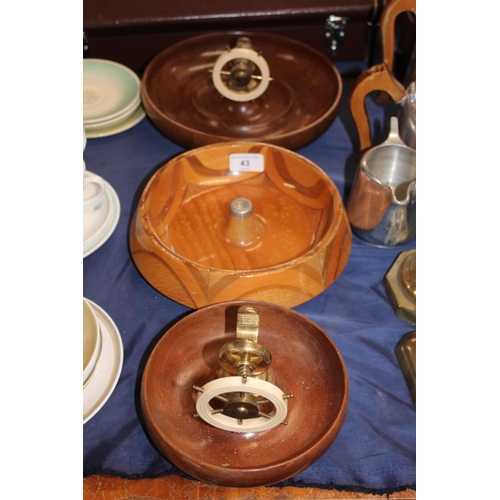 43 - Ships nut cracker dishes.