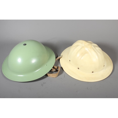 48 - Civil Defense helmet and another&nbsp;