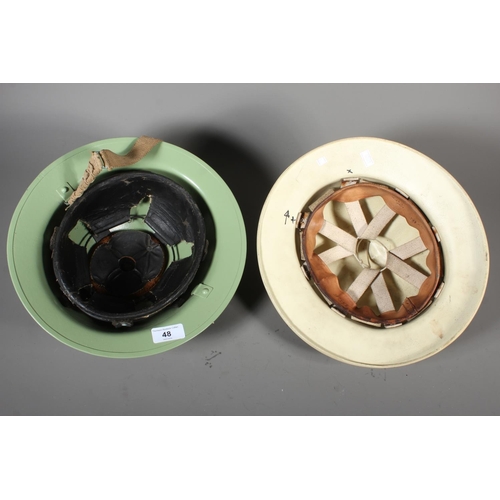 48 - Civil Defense helmet and another&nbsp;