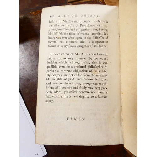297 - Ashton Priory: A Novel in Three Volumes, by the Author of Benedicta & Powis Castle. 3 vols. Half... 
