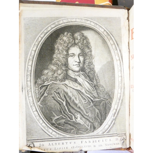 45 - FABRICIUS JOHANN ALBERT.  Bibliotheca Graeca. Vols. 1 to 9. Eng. frontis (except to vol. 6). Titles ... 