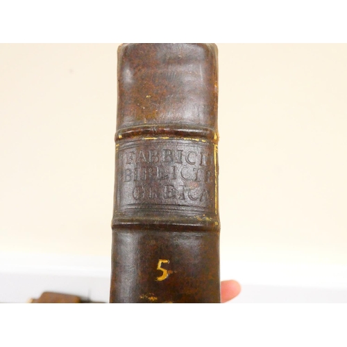 45 - FABRICIUS JOHANN ALBERT.  Bibliotheca Graeca. Vols. 1 to 9. Eng. frontis (except to vol. 6). Titles ... 