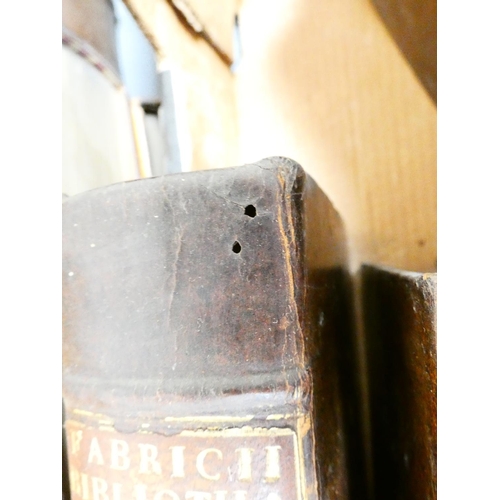 45 - FABRICIUS JOHANN ALBERT.  Bibliotheca Graeca. Vols. 1 to 9. Eng. frontis (except to vol. 6). Titles ... 