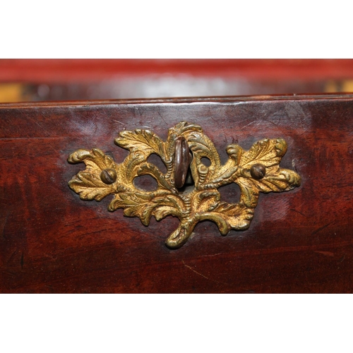 27 - Antique mahogany tea caddy of sarcophagus form, 25cm long.&nbsp;