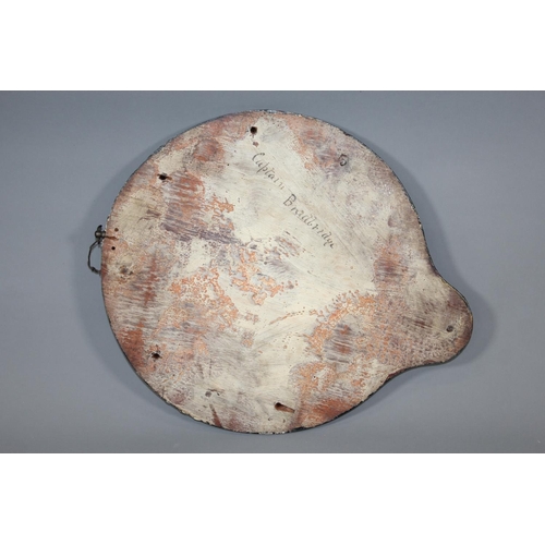 29 - Painted wall plaque with crest 'Pretoria-Pieterburg Spoorweg', the reverse inscribed 'Captain Bradbr... 