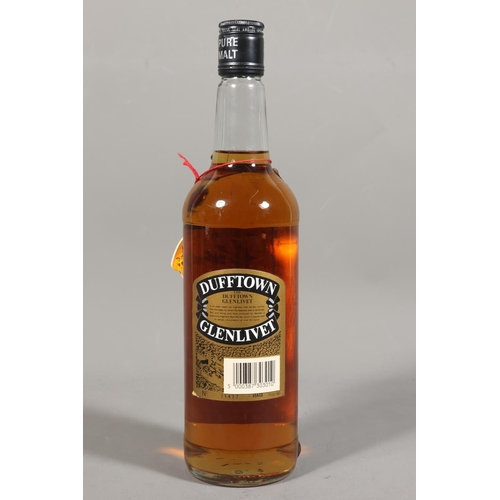 DUFFTOWN GLENLIVET 8 year old pure malt Scotch whisky, distilled